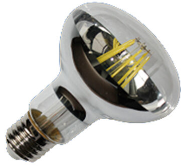LED E27 Filament Spiegellamp R80 - 6W - Dimbaar