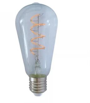 LED E27-ST64 Filamentlamp 4 Watt - 2200K - Dimbaar - Curved
