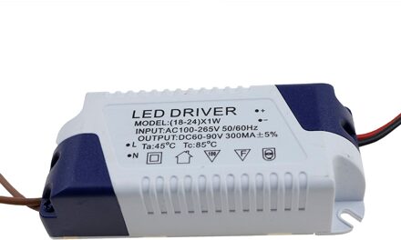 LED Externe Driver 300mA (18-24) x1W DC 60 V ~ 90 V Led Driver 18 W 20 W 21 W 22 W 23 W 24 W Voeding AC 110 V 220 V voor led-verlichting