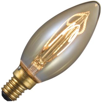 | LED Filament | E14 Fitting | Kaarslamp | Amberkleurig | C35 | 35mm | 3W