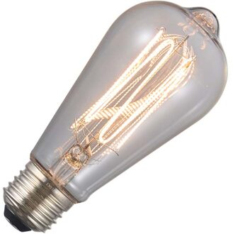 | LED Filament | E27 Fitting | Edisonlamp | Helder | ST64| 64mm | 6W
