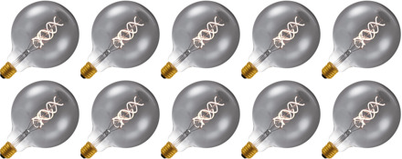 | LED filament | Grote fitting E27 | Globelamp | Goud | 125mm | 5W | 10 stuks