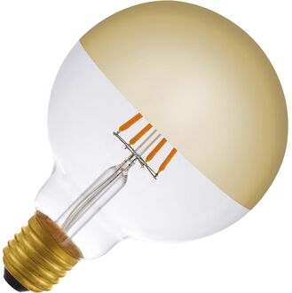| LED filament | Grote fitting E27 | Globelamp | Goud | 95mm | 4W