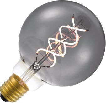 | LED filament | Grote fitting E27 | Globelamp | Zwart | 95mm | 5W
