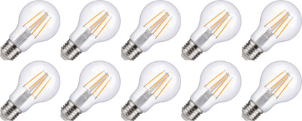 | LED filament | Grote fitting E27 | Standaardlamp | Helder | 60mm | 5W | 10 stuks
