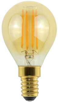 LED Filament lamp E14 - 4,5 Watt 423 Lumen - G45 Vorm - 2200K Warmwit licht - Dimbaar - Amber glas