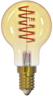 LED filament lamp, E14, 4,9 W, amber