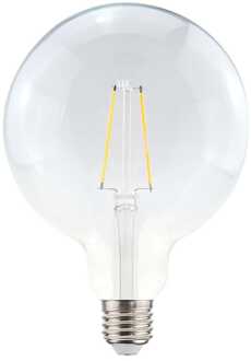 LED Filament lamp E27 - 4,5 Watt 470 Lumen - G125 - 2700K Warmwit licht - Dimbaar - Helder glas