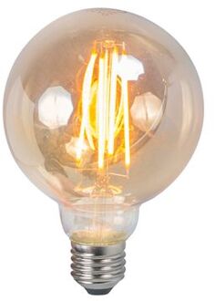 LED filament lamp E27 5W 2200K G95 smoke dimbaar