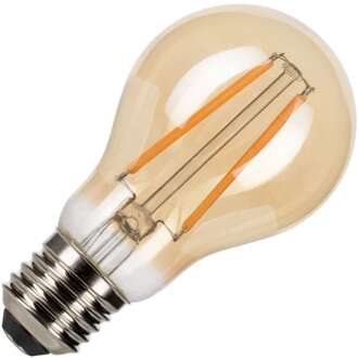 LED Filament lamp E27 8W 2200K Goud dimbaar