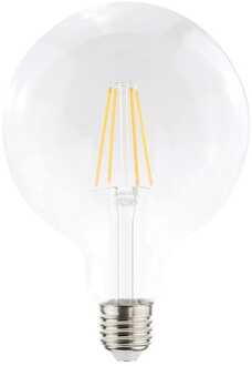 LED Filament lamp E27 - 9 Watt 1055 Lumen - G125 - 2700K Warmwit licht - Dimbaar - Helder glas