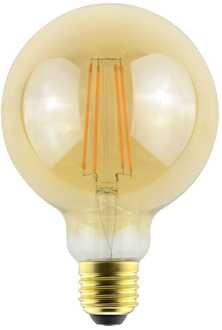 LED Filament lamp E27 - 9 Watt 950 Lumen - G95 Vorm - 2200K Warmwit licht - Dimbaar - Amber glas