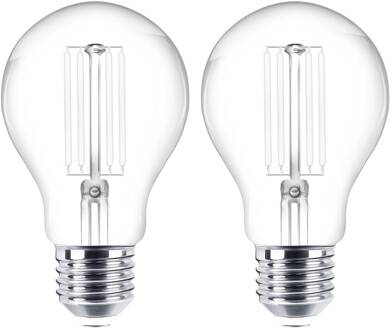 LED filament lamp E27 set van 2 4W 470 lm helder 2.700K