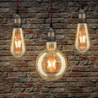 LED filament lamp G125 E27 2,7 W goud 1.700K