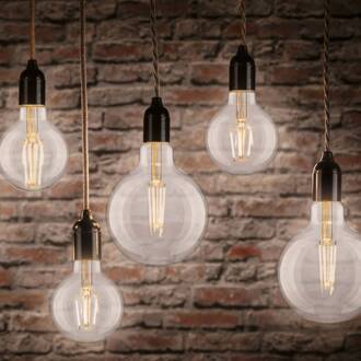 LED filament lamp G125 E27 9 W helder 2.700 K duidelijk