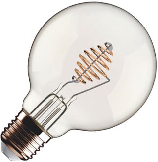 LED filament Metal Spiral globelamp E27 5,5W (vervangt 55W) dimbaar