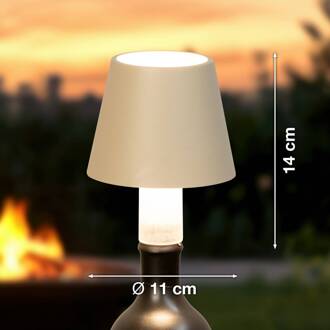 LED-fleslamp Fiocco, zandkleurig, CCT, IP54, dimbaar