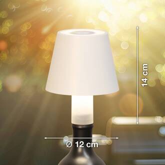 LED-flessenlamp Fiocco, zandwit, RGBW, IP54, dimbaar