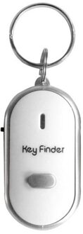 Led Fluitje Key Finder Knipperende Piepend Geluid Controle Alarm Anti-Verloren Keyfinder Locator Tracker Met Sleutelhanger