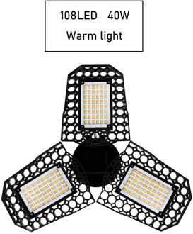 Led Garage Licht 40W/60W/80W Industriële Lamp Verlichting Hoge Heldere 85-265V energiebesparende Bay Licht Voor Workshop Magazijn 40W warm