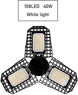 Led Garage Licht 40W/60W/80W Industriële Lamp Verlichting Hoge Heldere 85-265V energiebesparende Bay Licht Voor Workshop Magazijn 40W wit