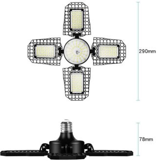Led Garage Licht Led High Bay Workshop Plafondlamp Magazijn Verlichting Lamp 100/120/150W Verstelbare vervormbare Licht 150W warm wit