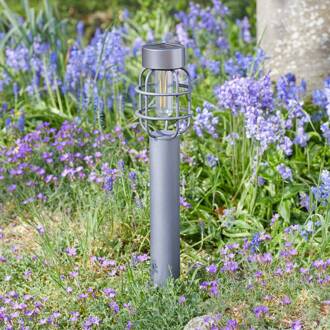 LED grondspies lamp Anglia, set van 2, antraciet, IP44 antraciet, helder