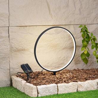 LED grondspies lamp Syrene, 45 cm, zwart, aluminium