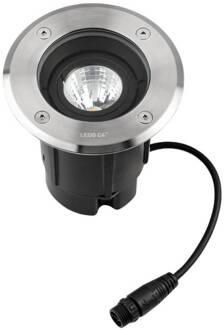 LED grondspot inbouwlamp Gea Easy, 827, grijs, Ø 12,5 cm