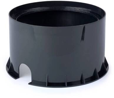 LED grondspot inbouwlamp Gea, Ø 18 cm, 3000K, roestvrij staal roestvrij staal gepolijst, helder, zwart