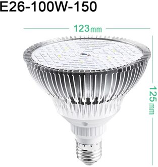 Led Grow Light E14/ E26/ E27 Volledige Spectrum Plant Lampen Lamp Voor Hydrocultuur Planten Bloem Zaad Starten Indoor 30W/50W/80W/100W E26 100W-150 beads