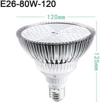 Led Grow Light E14/ E26/ E27 Volledige Spectrum Plant Lampen Lamp Voor Hydrocultuur Planten Bloem Zaad Starten Indoor 30W/50W/80W/100W E26 80W-120 beads