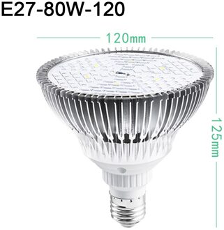 Led Grow Light E14/ E26/ E27 Volledige Spectrum Plant Lampen Lamp Voor Hydrocultuur Planten Bloem Zaad Starten Indoor 30W/50W/80W/100W E27 80W-120 beads