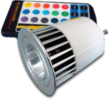 Led GU10 RGB spot 5W incl AB