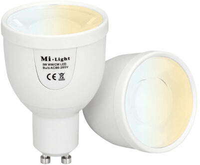 LED GU10 Spot - 5W - Dual White - WiFi/RF Controlled - 2700-6500K