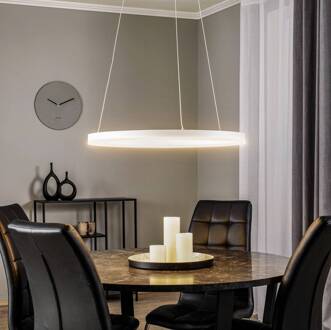 LED hanglamp Albiona, wit, 1 ring, Ø 60 cm