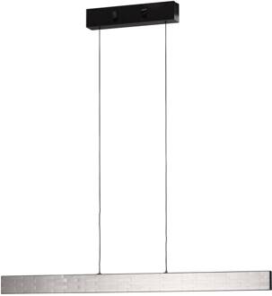 LED hanglamp Aluro, metaal, afstandsbediening, CCT, dimbaar nikkel, zwart