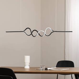 LED hanglamp Ancona, metaal, goud/zwart, 4.000 K goud, zwart