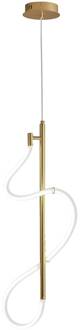 LED hanglamp Annete, goud goud, wit