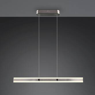 LED hanglamp Arcola, nikkelkleurig, lengte 115 cm CCT 2-lamps.
