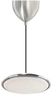 LED hanglamp Artist, Ø 25 cm, staalkleurig, roestvrij staal