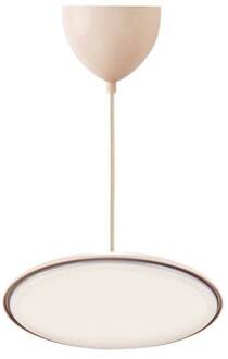 LED hanglamp Artist, Ø 40 cm, stofroze, metaal