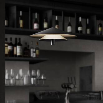 LED hanglamp ASSO, zwart, metaal, Ø 42 cm zwart mat