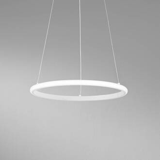 LED hanglamp Axis, Ø 40 cm, wit, metaal, CCT