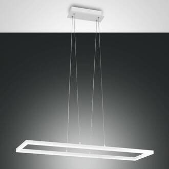 LED hanglamp Bard, 92x32 cm in wit mat wit