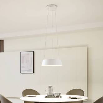 LED hanglamp Belsar, wit, aluminium, CCT wit, goud
