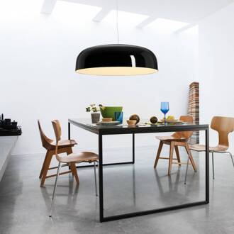 LED hanglamp Canopy, Ø 90 cm, zwart, aluminium