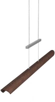 LED hanglamp Colombia S, noten notenhout