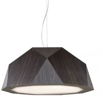 LED hanglamp Crio in donkere houtlook donker hout