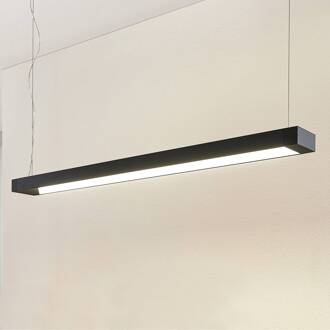 LED hanglamp Cuna, zwart, 122cm, metaal zwart (RAL 9005)